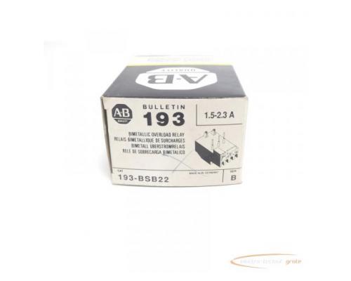 Allen Bradley 193-BSB22 Bimetall Überstromrelais 1,5-2,3 A - ungebraucht! - - Bild 6