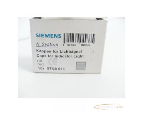 Siemens 5TG8034 Kappe für Lichtsignal rot VPE 10 Stück - ungebraucht! - - Bild 2