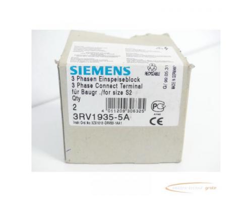 Siemens 3RV1935-5A 3 Phasen Einspeiseblock VPE 2 Stück - ungebraucht! - - Bild 2