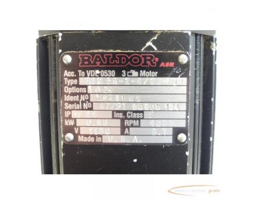 Baldor BSM 3R-2-4/20-B14 Servomotor Id.Nr. 16131US SN:47/91BCBUD104 - Bild 4