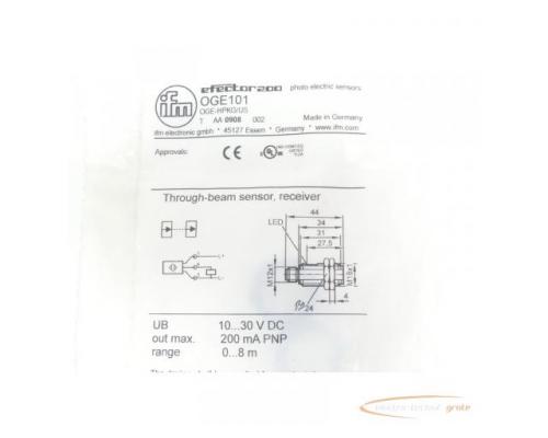 ifm OGE101 / OGE-HPKG/US Einweglichtschranke - ungebraucht! - - Bild 4