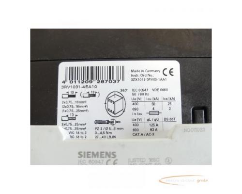 Siemens 3RV1031-4EA10 Leistungsschalter 22 - 32A + 3RV1901-1A Hilfsschalter - Bild 6