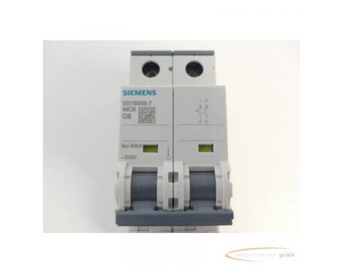 Siemens 5SY8506-7 Leistungsschutzschalter MCB C6 2 Polig - Bild 2