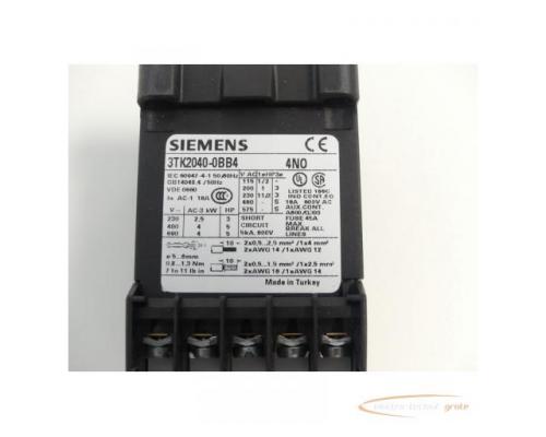 Siemens 3TK2040-0BB4 Schütz DC 24V E-Stand 06 - ungebraucht! - - Bild 3