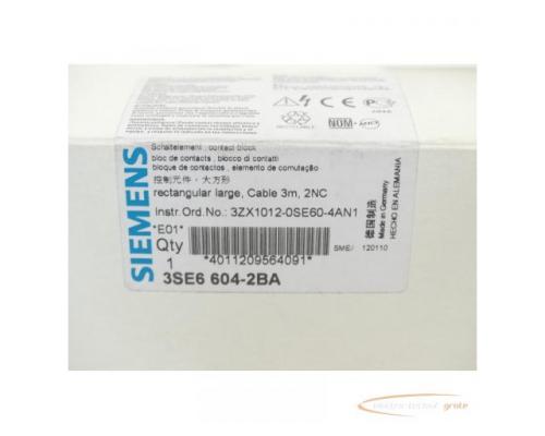 Siemens 3SE6604-2BA Schaltelement 250mA E-Stand 01 - ungebraucht! - - Bild 2