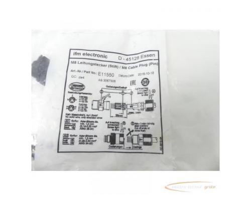 IFM SSTGF030MSSFPKG M8 Leitungsstecker (Stift) E11550 - ungebraucht! - - Bild 2