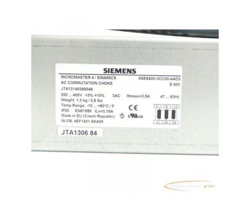 Siemens 6SE6400-3CC00-4AD3 Kommutierungsdrossel SN:JTA13148368049 - Bild 4