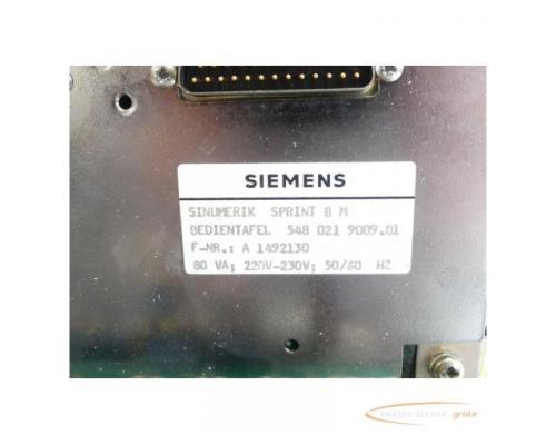 Siemens SINUMERIK 6FX1114-0AB01 Bedientafel 548 021 9009.01 SN:A1492130 - Bild 5