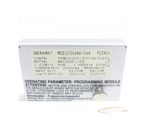 Indramat MOD2/1X646-068 Programmiermodul SN:923400 für TDM 1.2-100-300-W1/S0102 - Bild 4