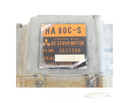 Mitsubishi HA 80C-S / Z637260 Servomotor SN:55030 - Bild 4