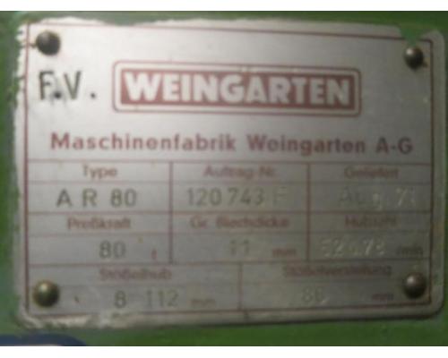 WEINGARTEN AR 80 Exzenterpresse - Einständer - Bild 4