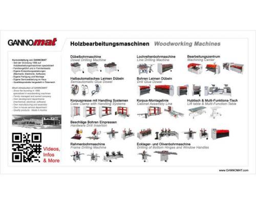 Rahmendübelbohrmaschine _ Universal-Massivholz-Bohrmaschine für den Rahmenbau _ GANNOMAT Mod 160 - Bild 3