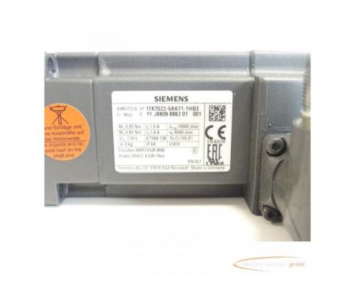 Siemens 1FK7022-5AK71-1HB3 Synchronservomotor SN:YFJ8609886201001 - Bild 4