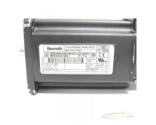 Rexroth MSK40B-0450-NN-M1-UG0-NNNN Servomotor MNR:R911316887 SN:MSK040-61484 - Bild 4