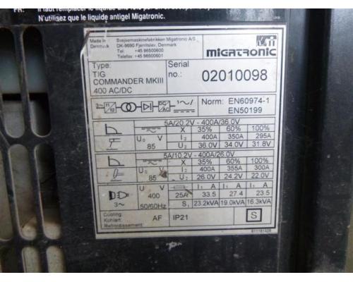 Migatronic Schweißanlage TIG Commander MKIII 400AC-DC - Bild 3