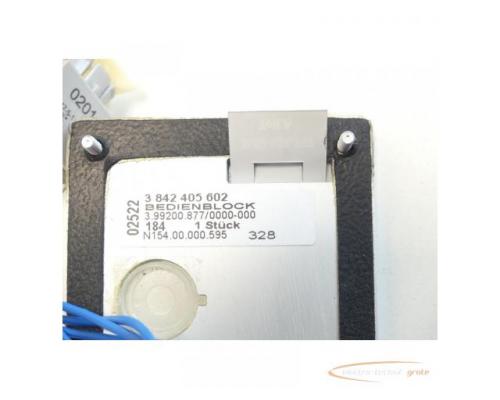 Bosch 3 842 405 602 Bedienblock 3.99200.877 / 0000-0CK SN:N154.00.000.595 - Bild 4