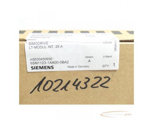 Siemens 6SN1123-1AA00-0BA2 LT-Modul Version: A SN:T-B706120394 - ungebraucht! - - Bild 2