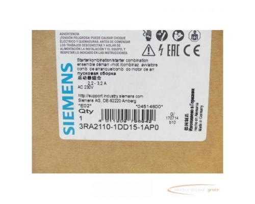 Siemens 3RA2110-1DD15-1AP0 Starterkombination 2,2 - 3,2A - ungebraucht! - - Bild 2