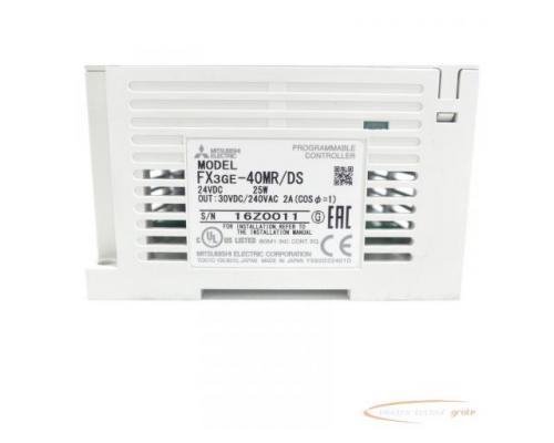 Mitsubishi Melsec FX3GE-40MR / DS Programmable Controller SN:16Z0011 - Bild 4