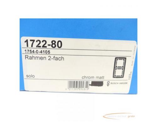 Busch-Jaeger 1722-80 Rahmen 2-fach chrom matt - ungebraucht! - - Bild 2