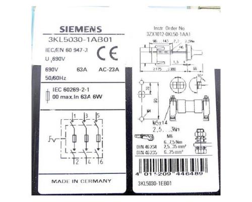 Lasttrennschalter 3KL5030-1AB01 3KL5030-1AB01 - Bild 2