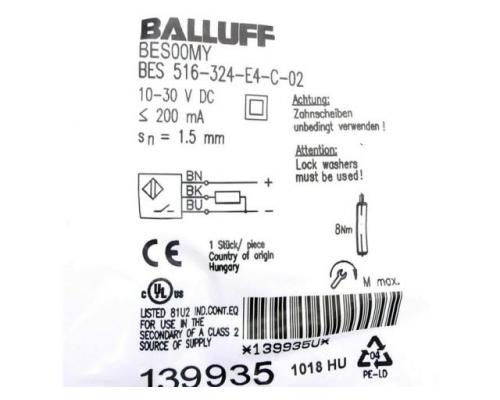 Induktiver Sensor BES 516-324-E4-C-02 - Bild 2