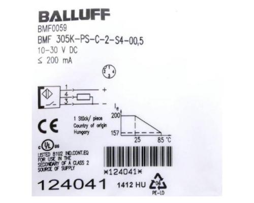 Magnetfeldsensor BMF 305K-PS-C-2-S4-0,05 BMF0059 - Bild 2