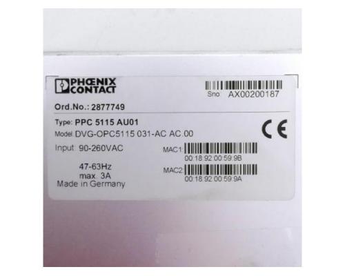 Panel PPC 5115 AU01 DVG-OPC5115 031-AC AC.00 28777 - Bild 2