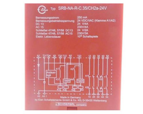 Sicherheitsrelais SRB-NA-R-C.35/CH2a-24V - Bild 2