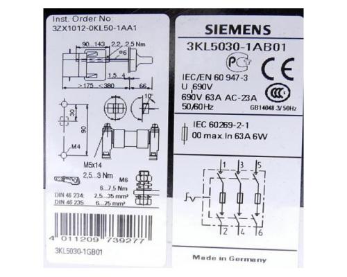 Lasttrennschalter 3KL5030-1AB0 3KL5030-1AB0 - Bild 2