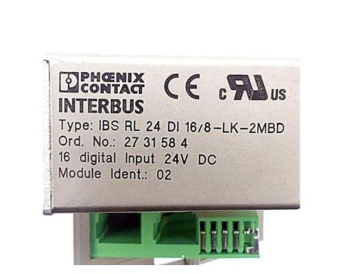 Dezentrales I/O-Gerät IBS RL 24 DI 16/8-LK-2MBD 2 - Bild 2