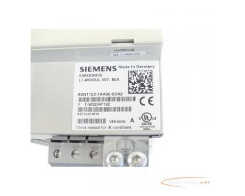 Siemens 6SN1123-1AA00-0DA2 LT-Modul Version: A SN:T-W32047192 - Bild 4