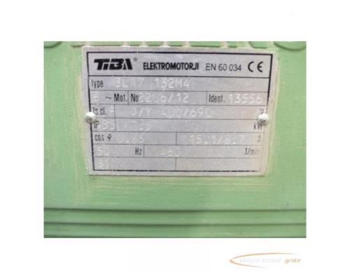 Tiba 3LA7 132M4 Drehstrommotor Ident.13556 SN:2206/12 - Bild 4