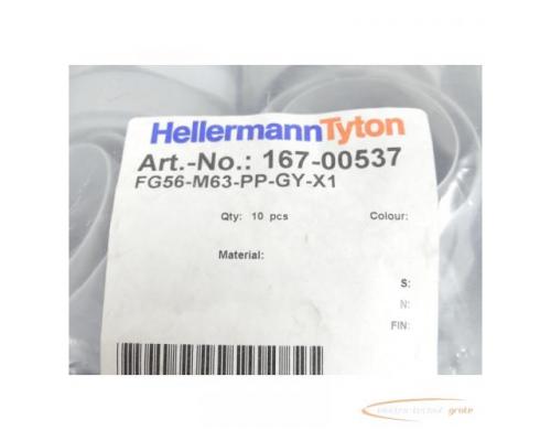 HellermannTyton FG56-M63-PP-GY-X1 Schlauchverschraubung VPE 10St ungebraucht - Bild 2