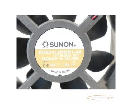 Sunon KDE2412PMB1-6A (7).B305.I21 DC 24V 10.3W Lüfter 12x12x3.8cm - Bild 2