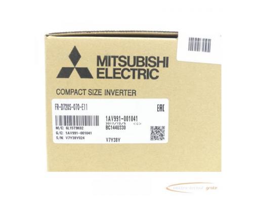 Mitsubishi FR-D720S-070-E11 Frequenzumrichter SN:V7Y39Y024 - ungebraucht! - - Bild 3