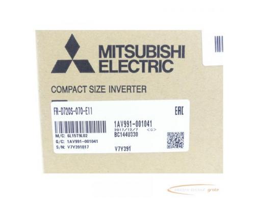 Mitsubishi FR-D720S-070-E11 Frequenzumrichter SN:V7Y391017 - ungebraucht! - - Bild 3