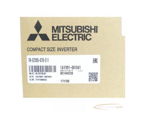 Mitsubishi FR-D720S-070-E11 Frequenzumrichter SN:V7Y390032 - ungebraucht! - - Bild 3