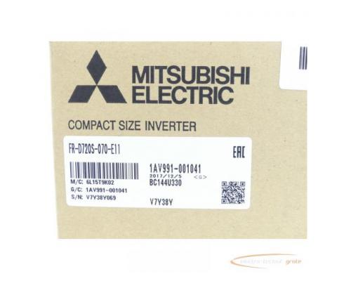 Mitsubishi FR-D720S-070-E11 Frequenzumrichter SN:V7Y38Y069 - ungebraucht! - - Bild 3