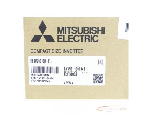 Mitsubishi FR-D720S-070-E11 Frequenzumrichter SN:V7Y38Y043 - ungebraucht! - - Bild 3