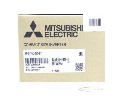 Mitsubishi FR-D720S-070-E11 Frequenzumrichter SN:V7Y390071 - ungebraucht! - - Bild 3