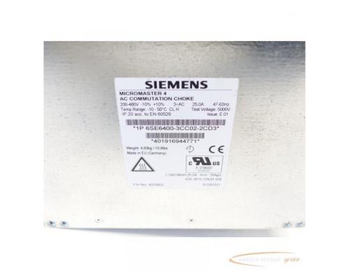 Siemens 6SE6400-3CC02-2CD3 Micromaster 4 Kommutierungsdrossel SN:401916944771 - Bild 3