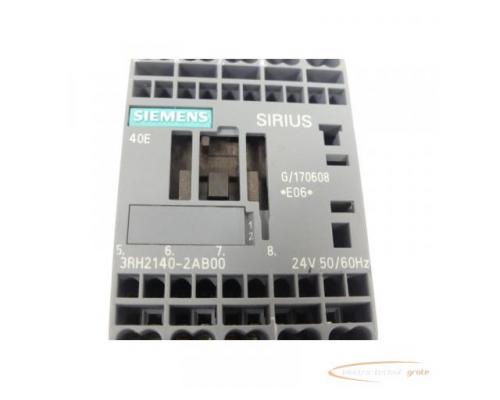 Siemens Sirius 3RH2140-2AB00 Hilfschütz E-Stand 06 24V - Bild 2