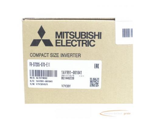 Mitsubishi FR-D720S-070-E11 Frequenzumrichter SN:V7Y38Y071 - ungebraucht! - - Bild 3