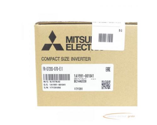 Mitsubishi FR-D720S-070-E11 Frequenzumrichter SN:V7Y391056 - ungebraucht! - - Bild 3