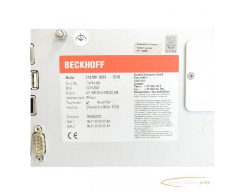 Beckhoff CP6709-0001-0010 Einbau-Panel-PC 6,5" SN:716764-003 - Bild 3