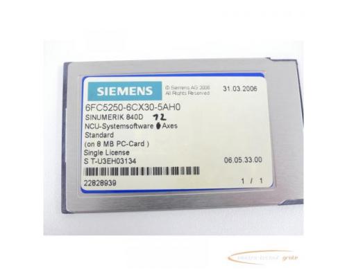 Siemens Sinumerik 840D 6FC5250-6CX30-5AH0 NCU-Systemsoftware SN T-U3EH03134 - Bild 2