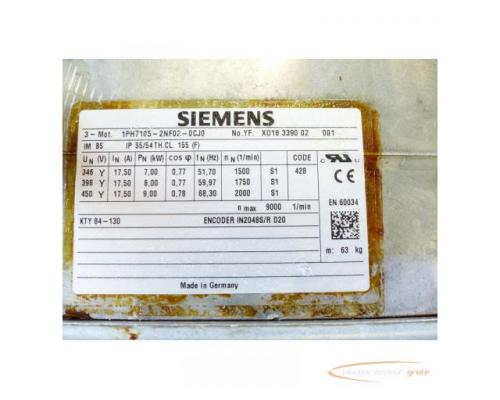 Siemens 1PH7105-2NF02-0CJ0 Kompakt-Asynchronmotor SN:YF.X018339002001 - Bild 4