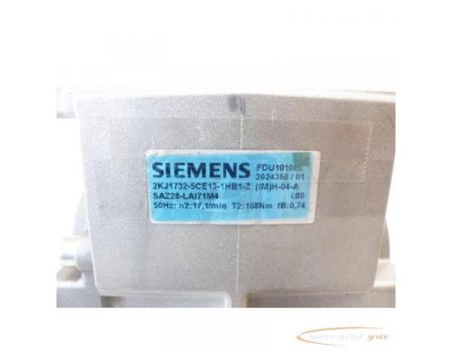 Siemens 2KJ1732-5CE13-1HB1-Z Schneckengetriebe SN:FDU1010/2024350/01 - Bild 4