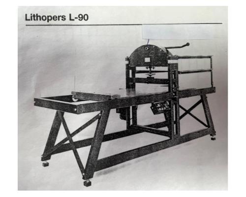 Rarität Motorbetriebene Lithografiepresse Peter van Ginkel Modell L-90 Motor - Bild 1